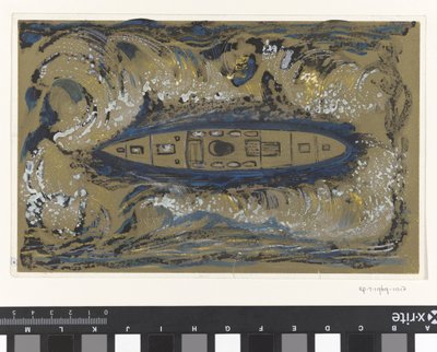 Progetto per vignetta della Koninklijke Paketvaart Maatschappij da Carel Adolph Lion Cachet