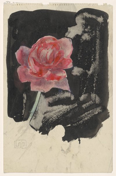 Rosa rossa da Carel Adolph Lion Cachet