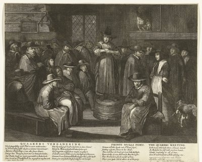 Caricatura sui Quaccheri inglesi, ca. 1656 da Carel Allard