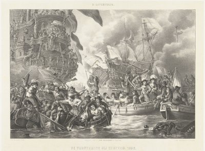 La spedizione a Chatham e la conquista della Royal Charles, 1667 da Carel Christiaan Antony Last