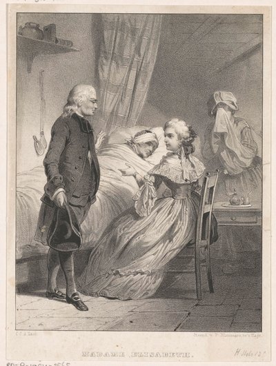 Elisabetta di Francia al letto di un malato da Carel Christiaan Antony Last