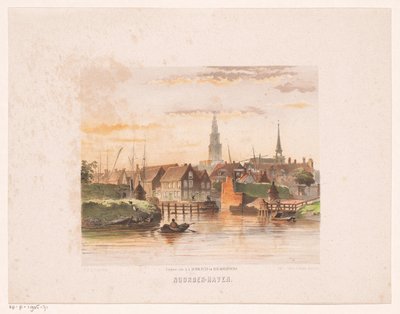 Vista di Groningen dal Noorderhaven da Carel Christiaan Antony Last