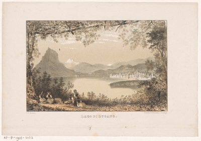 Veduta del Lago di Lugano da Carel Christiaan Antony Last