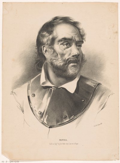 Uomo con un collare di ferro da Carel Christiaan Antony Last