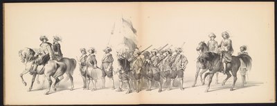 Mascherata degli studenti di Leida, 1850 (tavola 10) da Carel Christiaan Antony Last