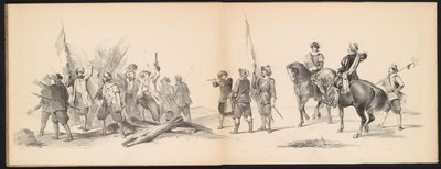 Mascherata degli studenti di Leida, 1850 (tavola 12) da Carel Christiaan Antony Last