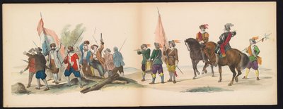 Mascherata degli studenti di Leida, 1850 (tavola 12) da Carel Christiaan Antony Last