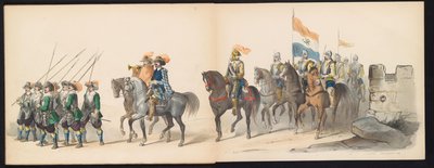 Mascherata degli studenti di Leida, 1850 (tavola 13) da Carel Christiaan Antony Last