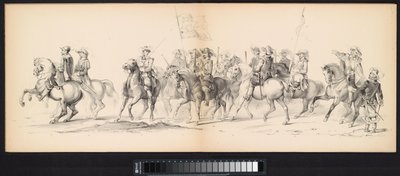 Mascherata degli studenti di Leida, 1850 (tavola 4) da Carel Christiaan Antony Last