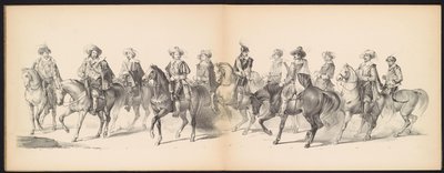 Maskerade van de Leidse studenten, 1850 (plaat 7) da Carel Christiaan Antony Last