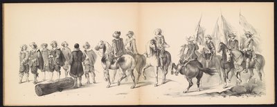 Mascherata degli studenti di Leida, 1850 (tavola 9) da Carel Christiaan Antony Last