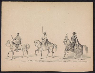 Maskerade van de Utrechtse studenten, 1846 (plaat 14) da Carel Christiaan Antony Last