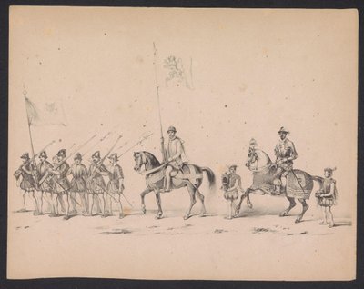 Mascherata degli studenti di Utrecht, 1846 (tavola 2) da Carel Christiaan Antony Last
