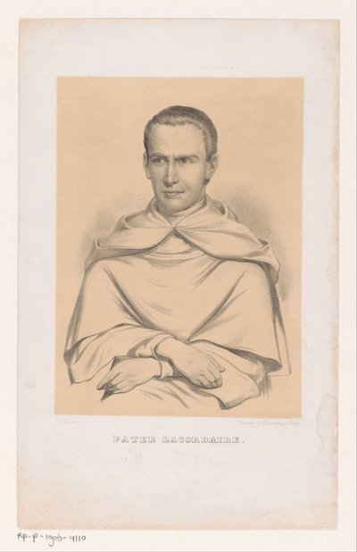 Ritratto di Jean-Baptiste Henri Lacordaire da Carel Christiaan Antony Last