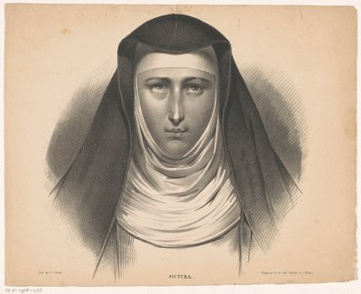 Ritratto di una suora da Carel Christiaan Antony Last