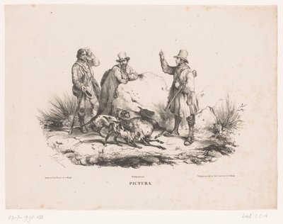 Cacciatori a riposo da Carel Christiaan Antony Last