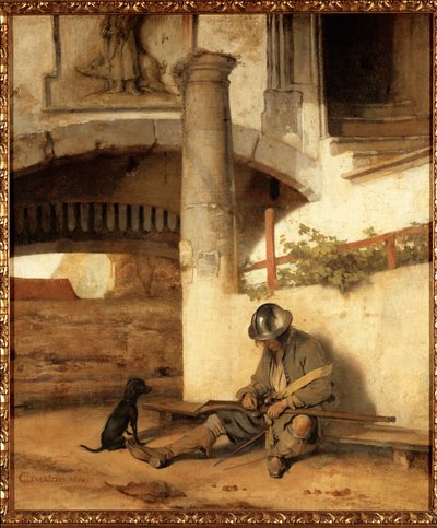 La sentinella addormentata da Carel Fabritius