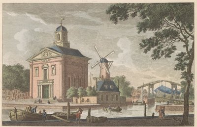 Chiesa Anglicana a Rotterdam, ca. 1790 da Carel Frederik Bendorp (I)