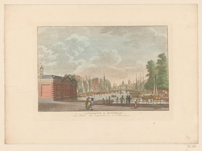 Gezicht op de Leuvehaven in Rotterdam da Carel Frederik Bendorp (I)