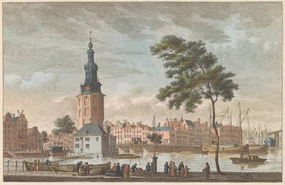 Montelbaanstoren ad Amsterdam, ca. 1790 da Carel Frederik Bendorp (I)
