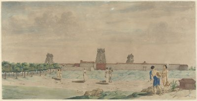 La grande Pagoda a Chalembron, India da Carel Frederik Reimer