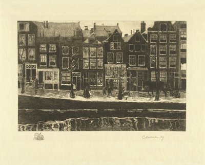 Lauriergracht da Carel Lodewijk Dake (signed by artist)
