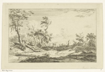 Cacciatore in un paesaggio da Carel Lodewijk Hansen