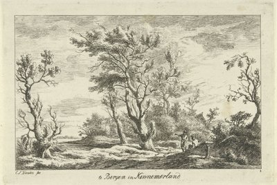 Viaggiatori in un paesaggio da Carel Lodewijk Hansen