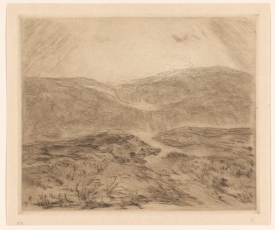 Paesaggio dunale con raggi di sole da Carel Nicolaas Storm van 