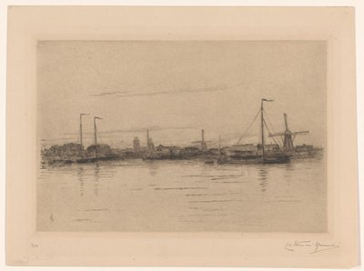 Veduta di Dordrecht da Carel Nicolaas Storm van 