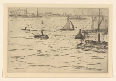 Veduta della Mosa a Rotterdam da Carel Nicolaas Storm van 