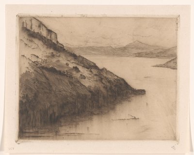 Veduta del Lago di Lucerna visto da Axenstein da Carel Nicolaas Storm van 