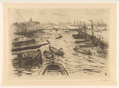 Veduta del porto da Carel Nicolaas Storm van 