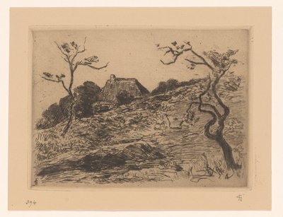 Casa dietro una collina vicino a Materborn da Carel Nicolaas Storm van 