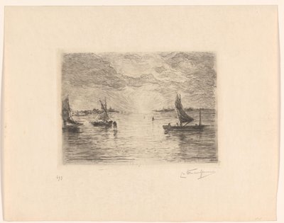 Laguna al tramonto da Carel Nicolaas Storm van 