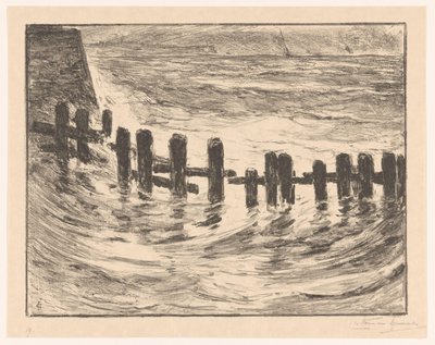 Palificazioni nella Schelda presso Vlissingen da Carel Nicolaas Storm van 