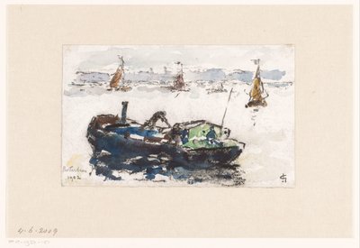 Veduta della Mosa presso Rotterdam da Carel Nicolaas Storm van 