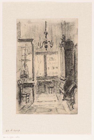 Interno della casa di Simon van Gijn al Nieuwe Haven a Dordrecht da Carel Nicolaas Storm van 