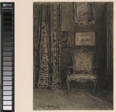 Interno di una stanza in Rue du Trône 190 a Bruxelles da Carel Nicolaas Storm van 