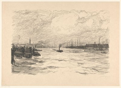 Rimorchiatore nel porto di Amburgo da Carel Nicolaas Storm van 