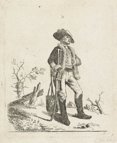 Paesaggio con un soldato da Carel Webbers