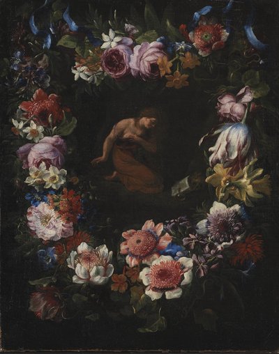 Una ghirlanda di fiori da Carel de Vogelaer