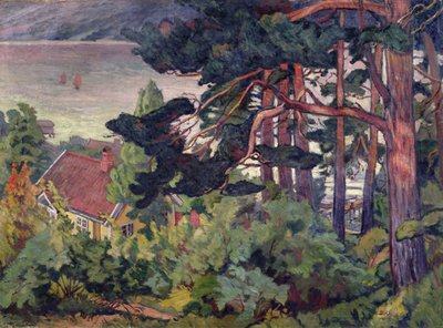 Autunno presso il fiordo di Kristiana da Carl Edvard Diriks