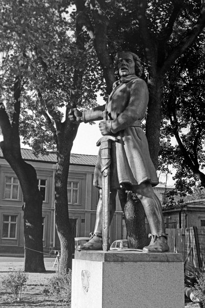 Statua di Engelbrekt Engelbrektsson ad Arboga, Svezia 1969 da Carl-Johan Eldh