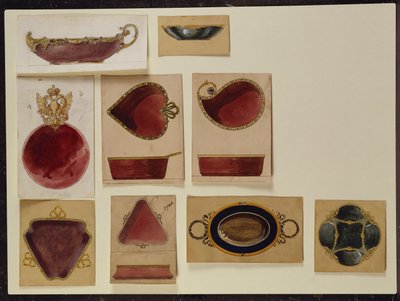 Collezione di disegni di piatti, Casa di Carl Faberge da Carl Fabergé