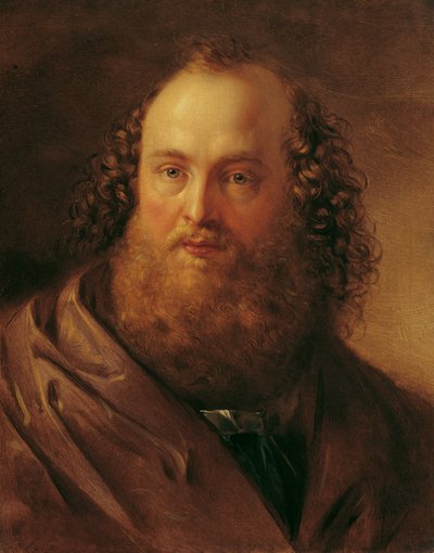 Testa di studio maschile da Carl Agricola