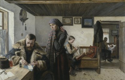 La visita del dottore, c.1900 da Carl Aspelin