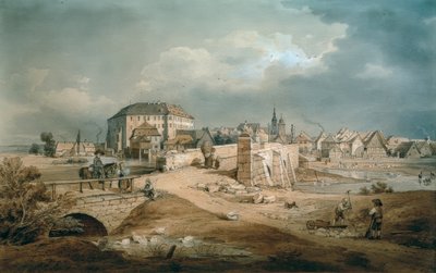 Il ponte Aisch a Höchstadt da Carl August Lebschee