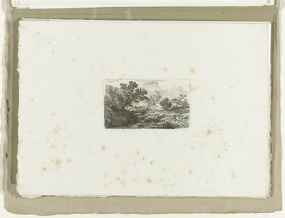 Paesaggio con ponte su un ruscello da Carl August Lebschee