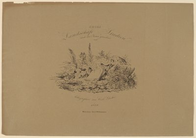 Sei studi di paesaggio dal vero da Carl August Lebschee